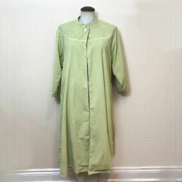 April Cornell Corduroy Duster Prairie One-Button Small Pocket Lined - Picture 1 of 13